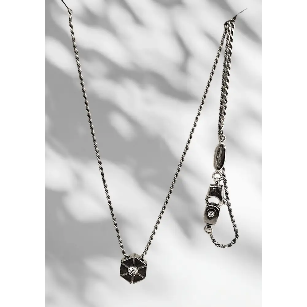 Girocollo punto luce Oro Bianco e Diamante Salvini |bonini-gioielli