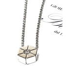 Girocollo punto luce Oro Bianco e Diamante Salvini |bonini-gioielli