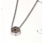 Girocollo punto luce Oro Bianco e Diamante Salvini|bonini-gioielli