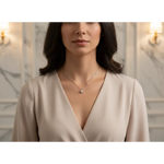 Girocollo punto luce oro Diamante ct 0,14|bonini-gioielli