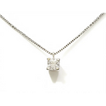 Girocollo punto luce oro Diamante ct 0,14|bonini-gioielli