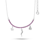 Girocollo tennis COMETE GIOIELLI argento Talismano GLA 255 - Gioielleria Bonini