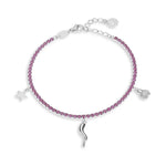 Girocollo tennis COMETE GIOIELLI argento Talismano GLA 255 - Gioielleria Bonini