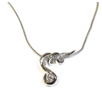 Girocollo UNOAERRE punto luce platino e diamante - Gioielleria Bonini