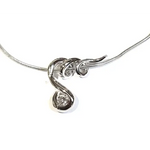 Girocollo UNOAERRE punto luce platino e diamante - Gioielleria Bonini