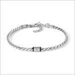 Bracciale Uomo Comete acciaio, PVD nero e diamante UBR 1320|bonini-gioielli