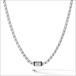 Girocollo Uomo Comete acciaio, PVD nero e diamante UGL 774-parure con-bracciale UBR1320|bonini-gioielli