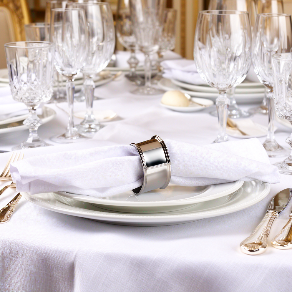 Lega-tovagliolo Argento 800/1000 Stile Inglese Zaramella