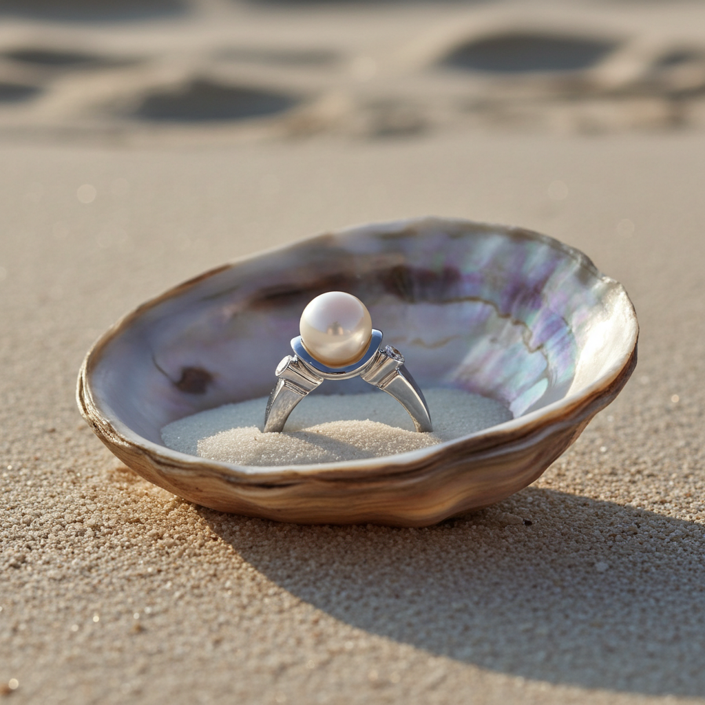 Anello Oro Bianco, Perla e due Diamanti Salvini|bonini-gioielli