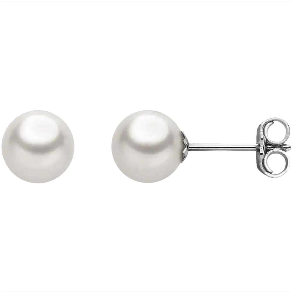 Coppia orecchini perle Akoya 7,5/8 oro bianco COMETE GIOIELLI