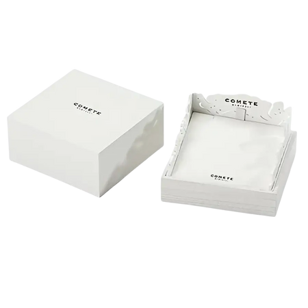 Scatola bianca per gioielli con inserto decorativo per Orecchini Argento Zirconi Romantica Sposa