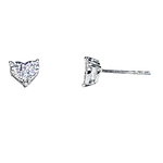 Orecchini Bliss punto luce diamanti in oro bianco|bonini-gioielli