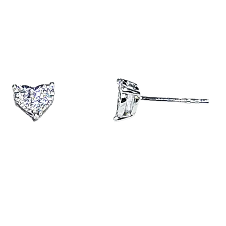 Orecchini Bliss punto luce diamanti in oro bianco|bonini-gioielli