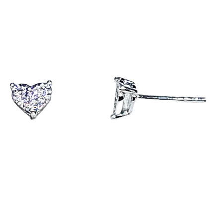 Orecchini Bliss punto luce diamanti in oro bianco|bonini-gioielli
