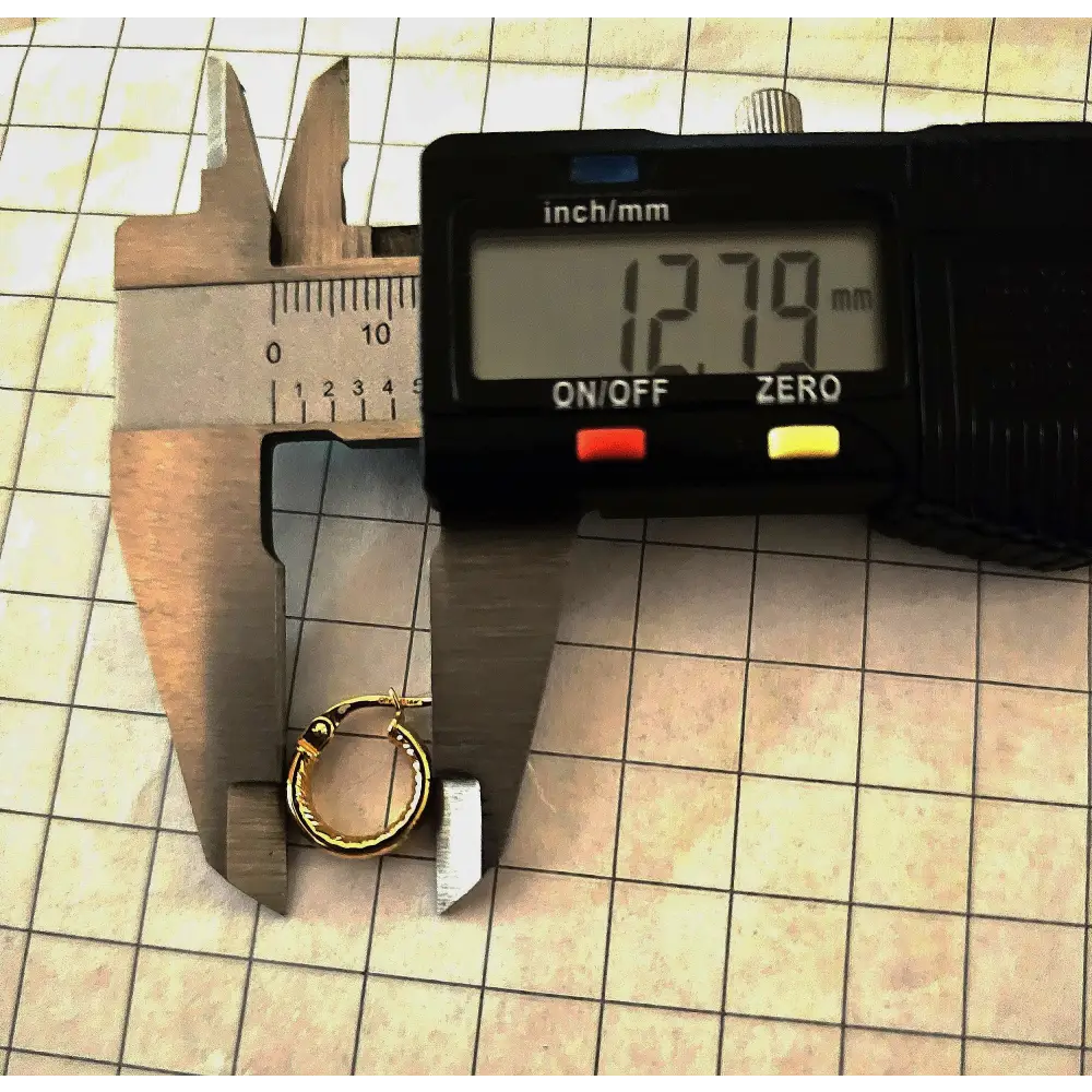 Orecchini cerchio oro giallo 750/1000 unisex - Gioielleria Bonini