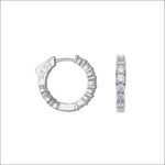 Orecchini COMETE Small in Argento e Zirconi Glamour ORA 197|bonini-gioielli