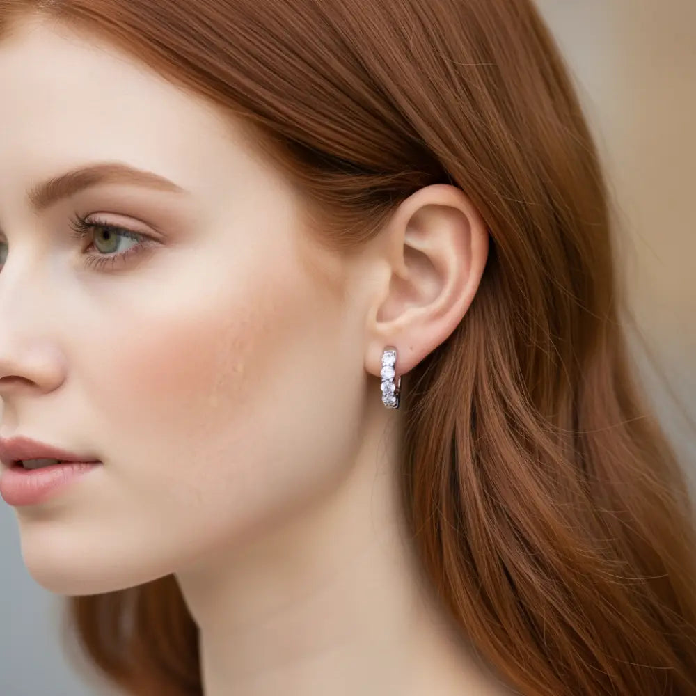 Orecchini COMETE Small in Argento e Zirconi Glamour ORA 196|bonini-gioielli