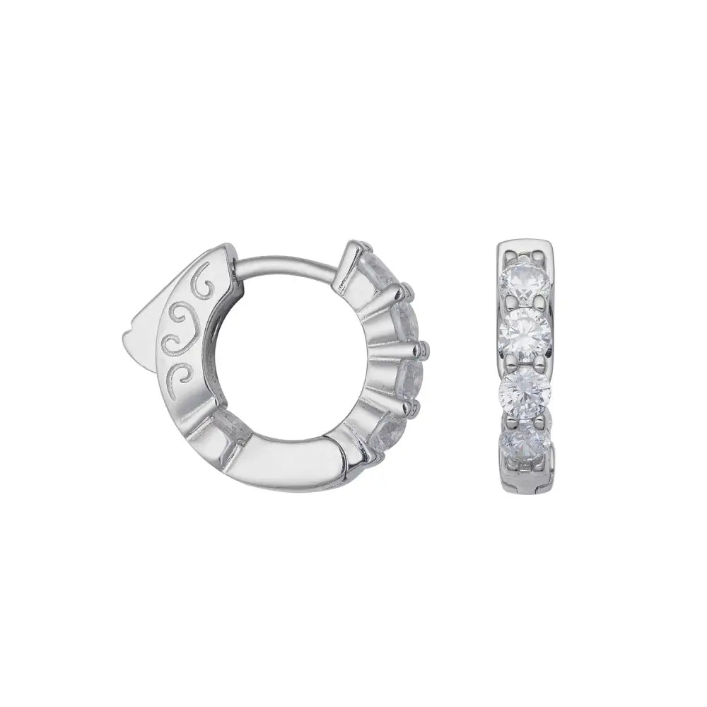 Orecchini COMETE Small in Argento e Zirconi Glamour ORA 196|bonini-gioielli