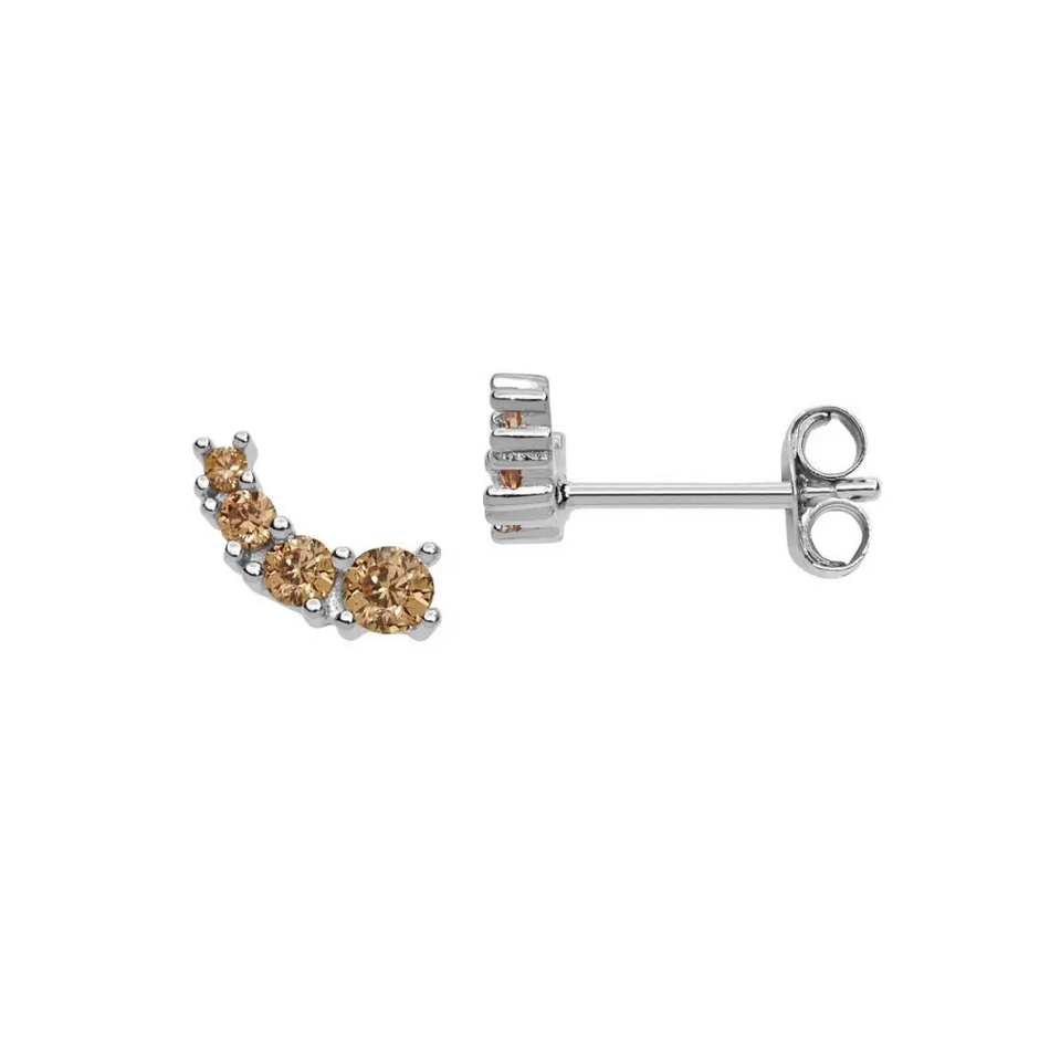 Orecchini COMETE GIOIELLI argento Wedding Romantica colore champagne ORA 142 - bonini-gioielli