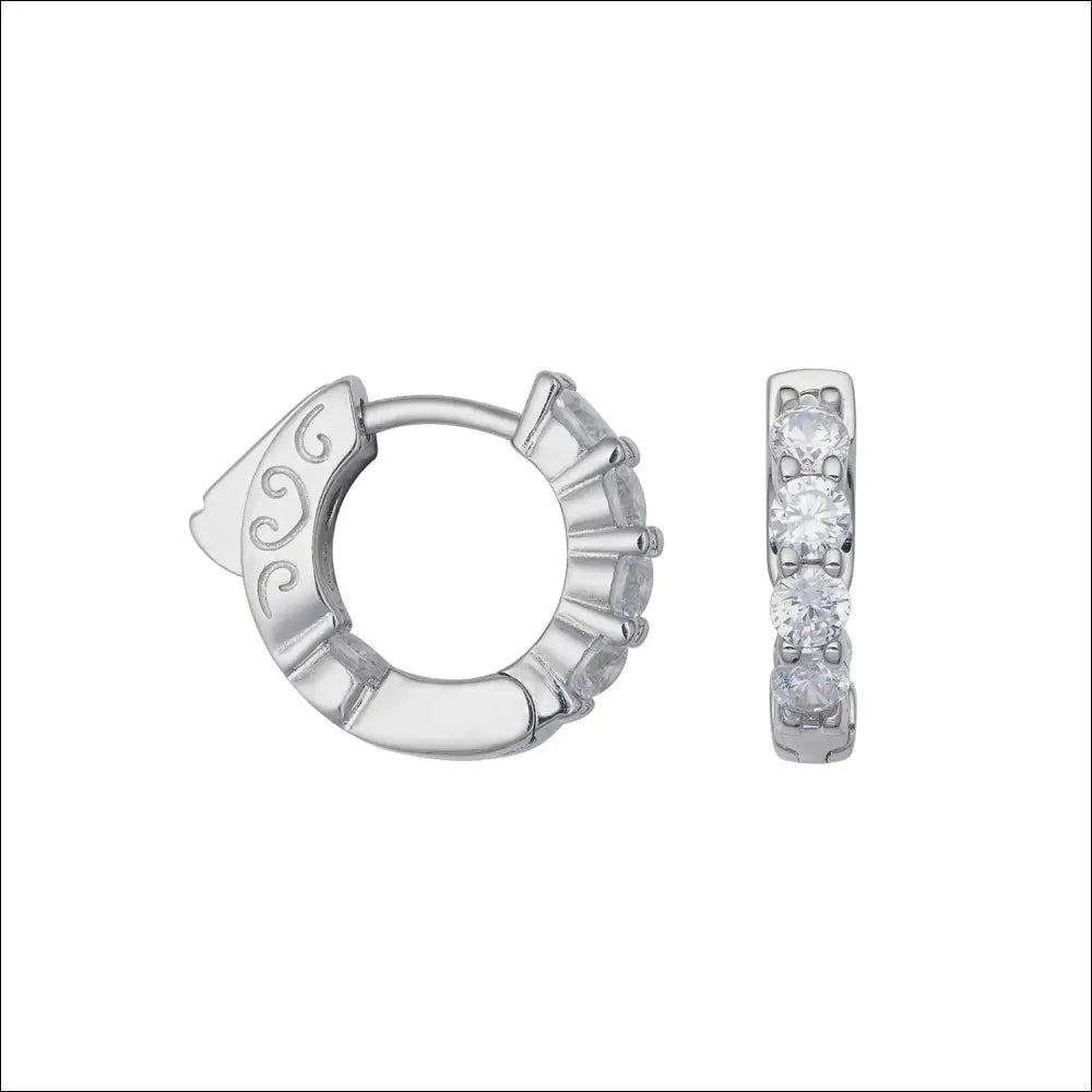 Orecchini COMETE Small in Argento e Zirconi Glamour ORA 196|bonini-gioielli