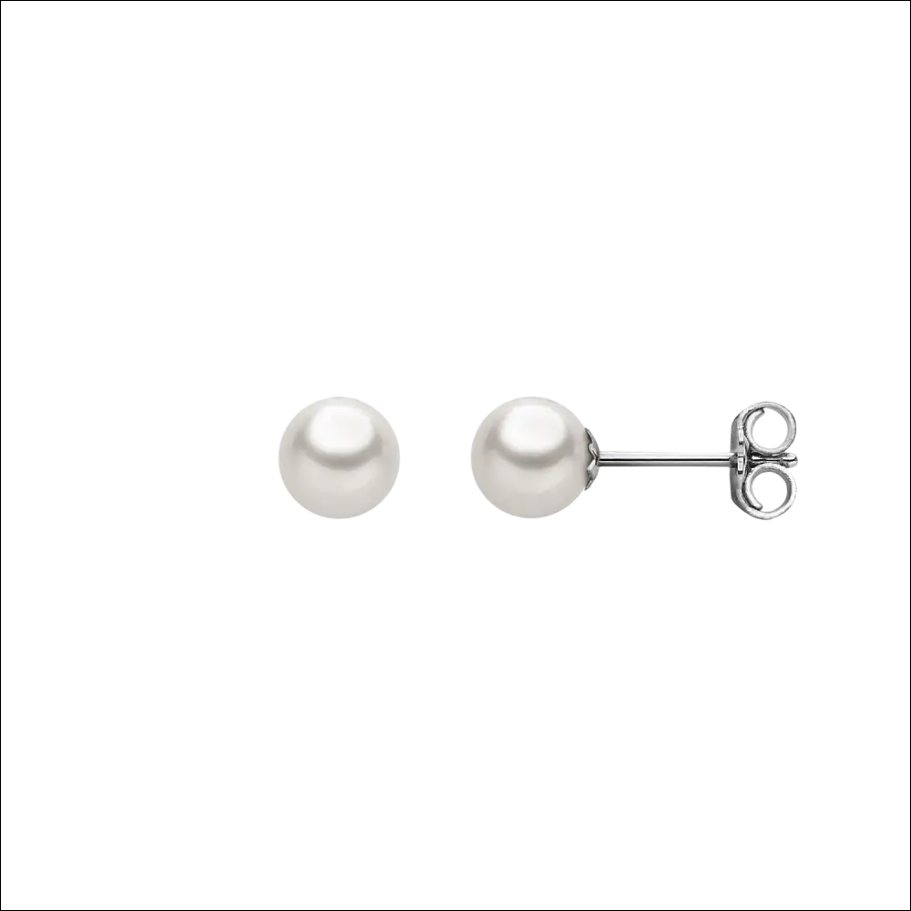 Orecchini di perle coltivate COMETE oro bianco, retro elegante in argento