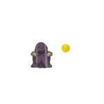 Pin con figura incappucciata e palla gialla Orecchini ME CONTRO TE Signor Esse COMETE ORA 182