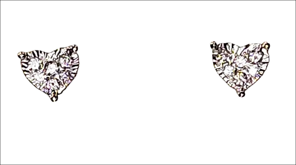 Orecchini Bliss punto luce diamanti in oro bianco orecchini