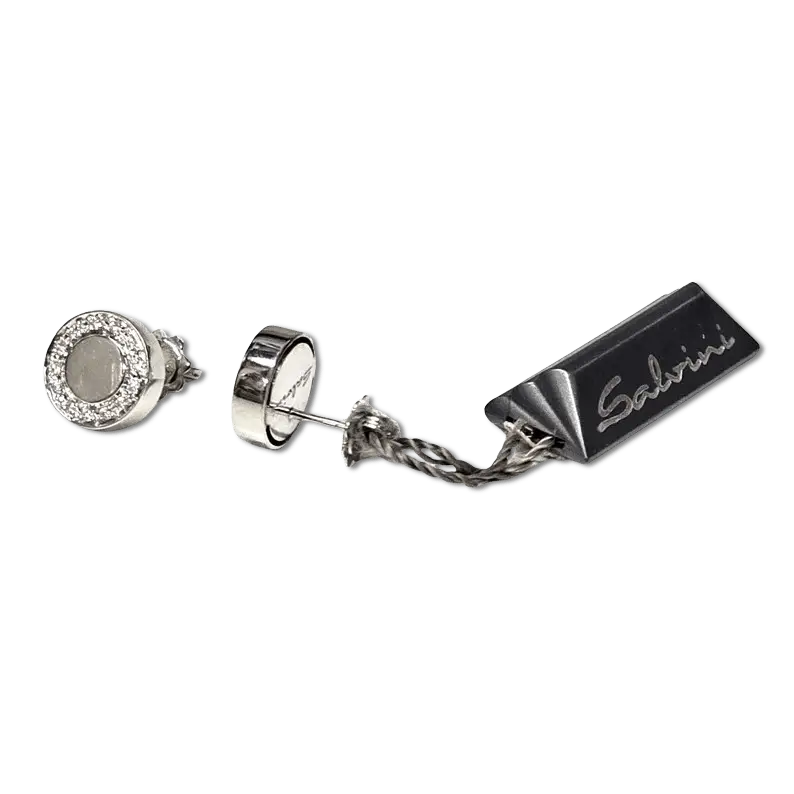 orecchini oro bianco e diamanti ct 0,24 segreti di Salvini|bonini-gioielli