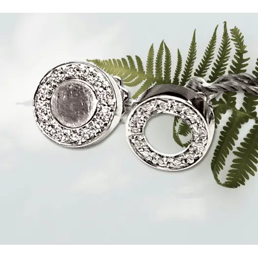 orecchini oro bianco e diamanti ct 0,24 segreti di Salvini|bonini-gioielli