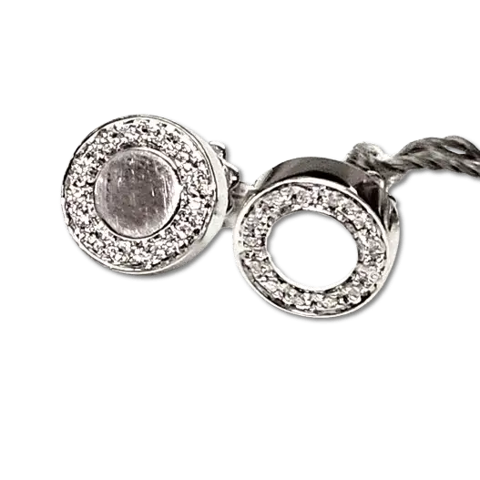 orecchini oro bianco e diamanti ct 0,24 segreti di Salvini|bonini-gioielli