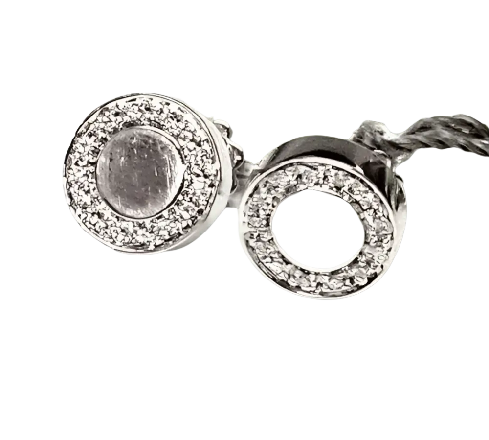 Orecchini Salvini Segreti in oro bianco con diamanti pavé