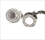 Orecchini Salvini Segreti in oro bianco con diamanti pavé