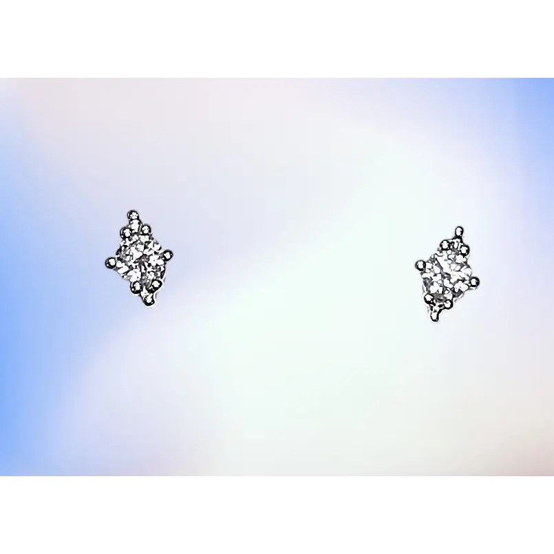 Orecchini oro bianco punto luce diamanti BLISS orecchini