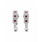 Orecchini Oro Diamanti e Rubini Feeling di Salvini|bonini-gioielli