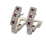Orecchini Oro Diamanti e Rubini Feeling di Salvini|bonini-gioielli