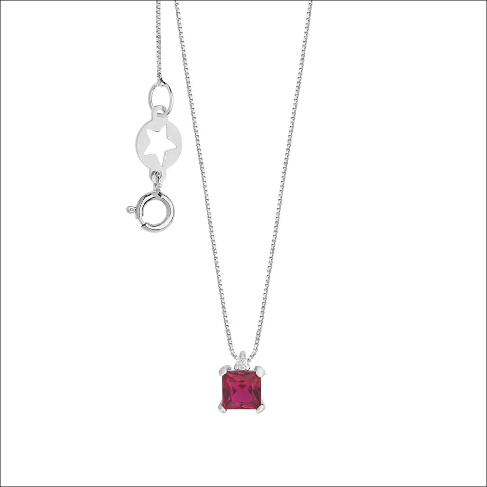 Girocollo Oro Rubino e Diamante COMETE GLB 1680 - collana