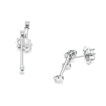 Orecchini pendenti doppia barretta e Diamanti Salvini|bonini-gioielli