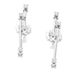 Orecchini pendenti doppia barretta e Diamanti Salvini|bonini-gioielli