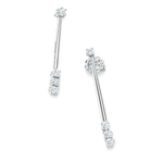 Orecchini pendenti oro bianco e diamanti Salvini|bonini-gioielli