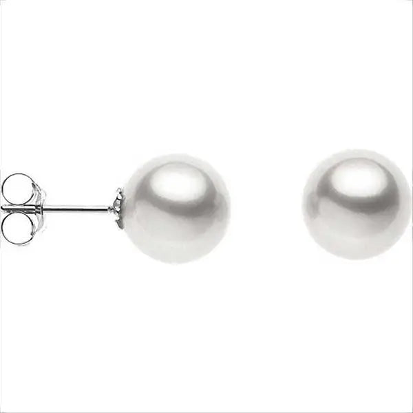orecchini perla akoya 6/6,50 mm oro bianco ORP 572 COMETE|bonini-gioielli