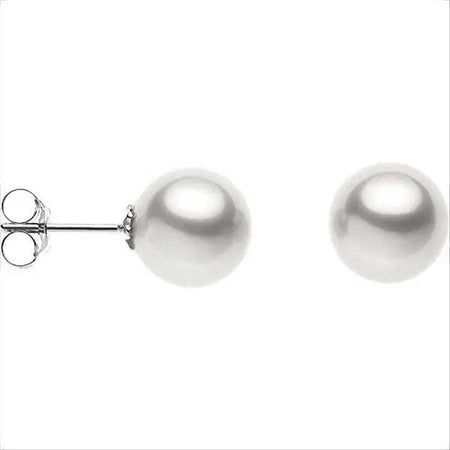 orecchini perla akoya 6/6,50 mm oro bianco ORP 572 COMETE|bonini-gioielli