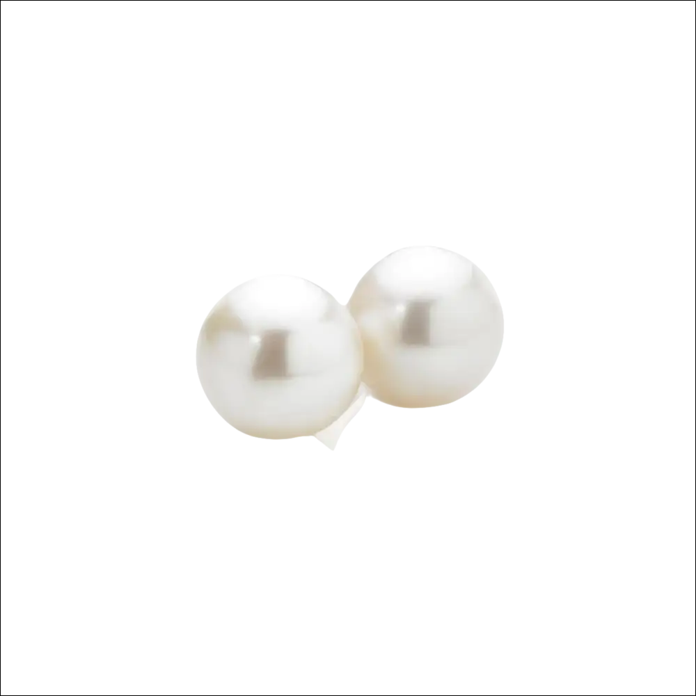 Orecchini Perla Akoya Oro Bianco con due perle rotonde di alta lucentezza