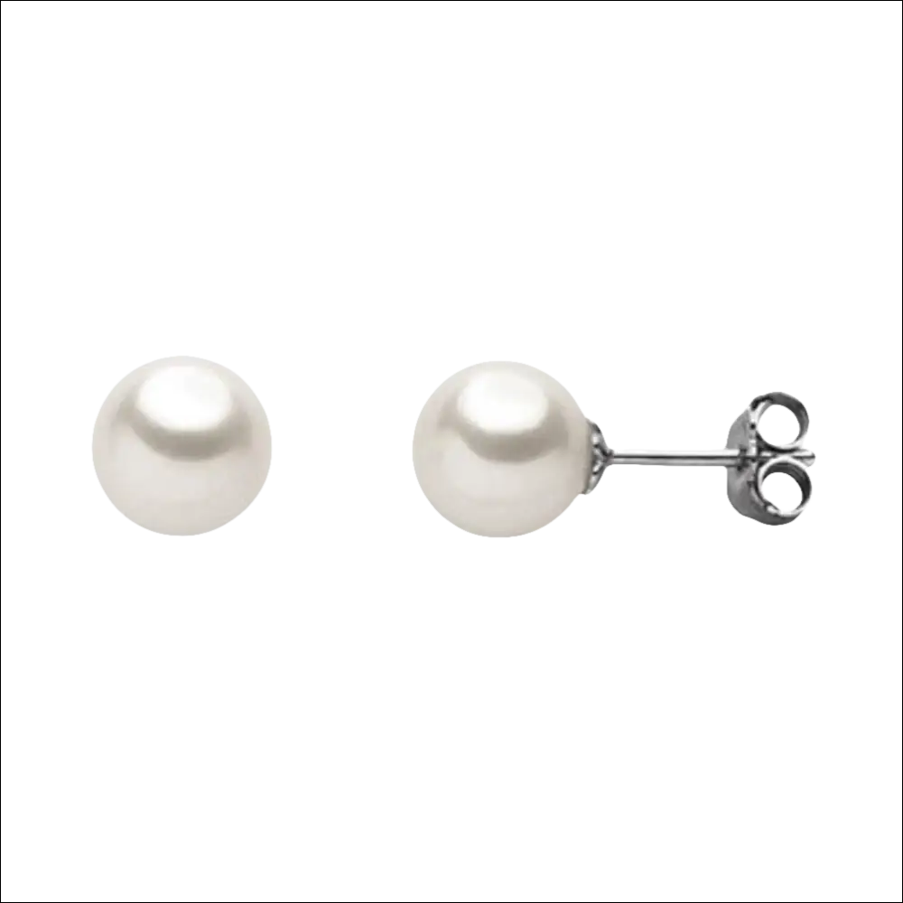 Orecchini perle Akoya in Oro Bianco COMETE|bonini-gioielli