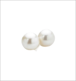 Due perle di Akoya lucenti in oro bianco per Orecchini Akoya in Oro Bianco