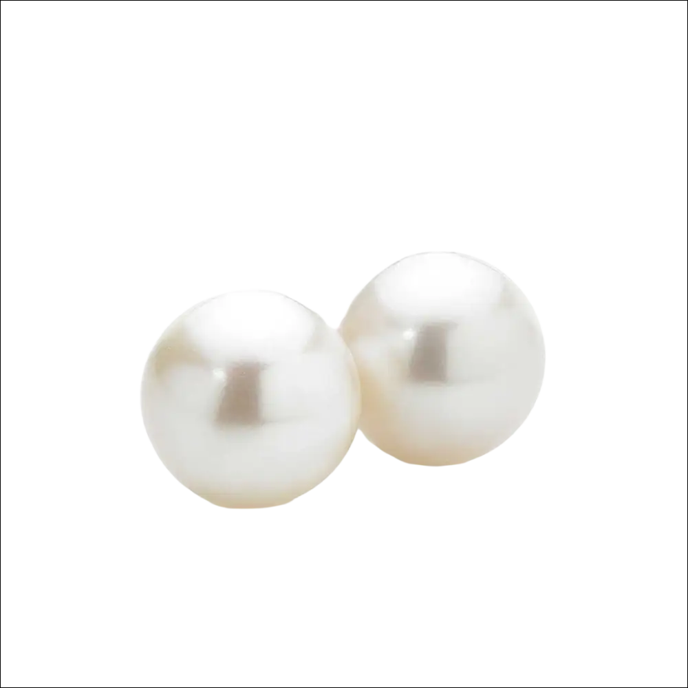 Orecchini perle Akoya oro bianco Comete, perle bianche lustre rotonde iridescenti