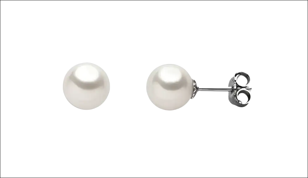 Orecchini perle coltivate Comete Gioielli con perno argento e chiusura farfalla