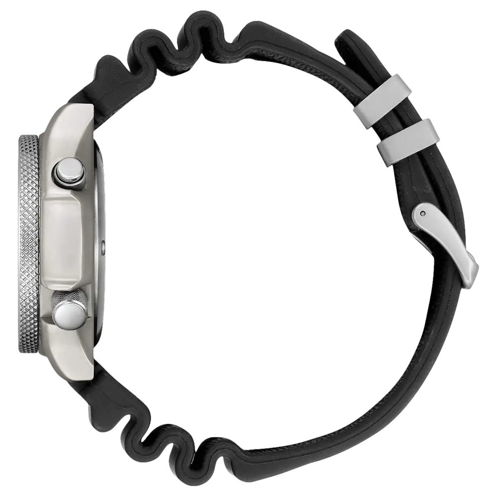 Orologio Citizen con cassa argento e cinturino nero a onde, offerta speciale ufficiale