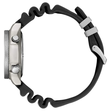 Orologio Citizen con cassa argento e cinturino nero a onde, offerta speciale ufficiale