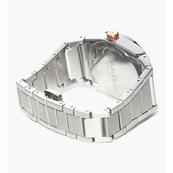 orologio calvin klein donna acciaio quadrante bianco STEP K6K33B46|bonini-gioielli