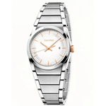 orologio calvin klein donna acciaio quadrante bianco STEP K6K33B46|bonini-gioielli